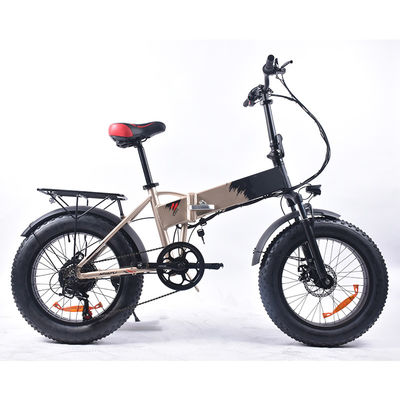 Bezemisyjny składany elektryczny rower górski 750 W z 20-calowymi grubymi oponami