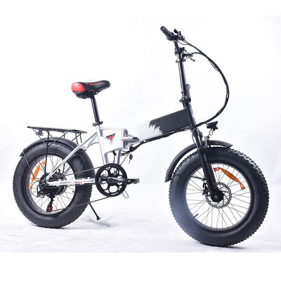 Bezemisyjny składany elektryczny rower górski 750 W z 20-calowymi grubymi oponami