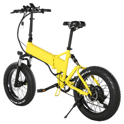 7-biegowy elektryczny rower składany z grubymi oponami 20-calowy OEM dostępny