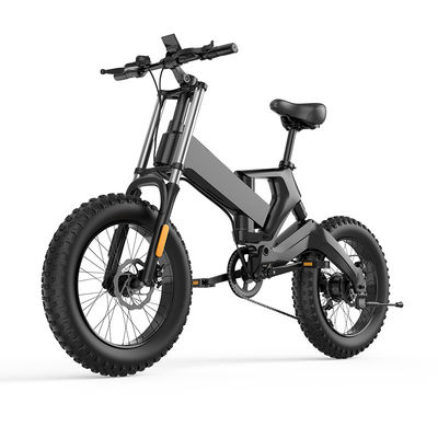 20-calowy elektryczny rower składany z grubymi oponami AC100v z baterią litową 10AH