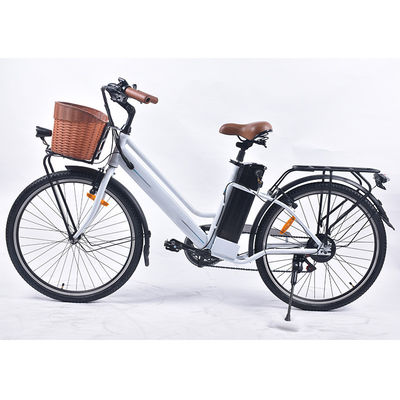 6Speed ​​Lekki damski rower elektryczny, 25km / H Elektryczny rower damski z koszem