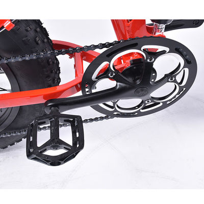0.5KW Składany rower elektryczny z grubymi oponami 15MPH Maksymalna prędkość do uniwersalnego zastosowania