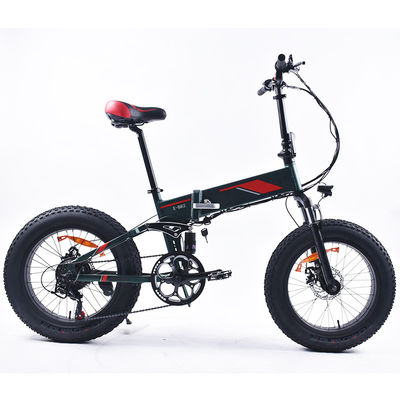 Elektryczny rower składany 18MPH Fat Tire, 48V 20 Fat Tire Ebike z łańcuchem KMC