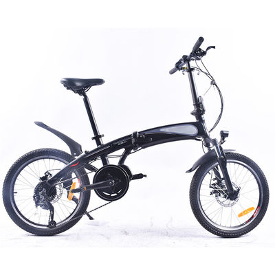 20-calowy ultralekki elektryczny rower składany 0,25 kW z silnikiem Bafang Mid Drive