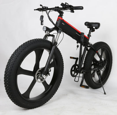 Rower elektryczny 26 cali 48v 1000w Fat Tire Mountain Snow Ebike Składany rower elektryczny